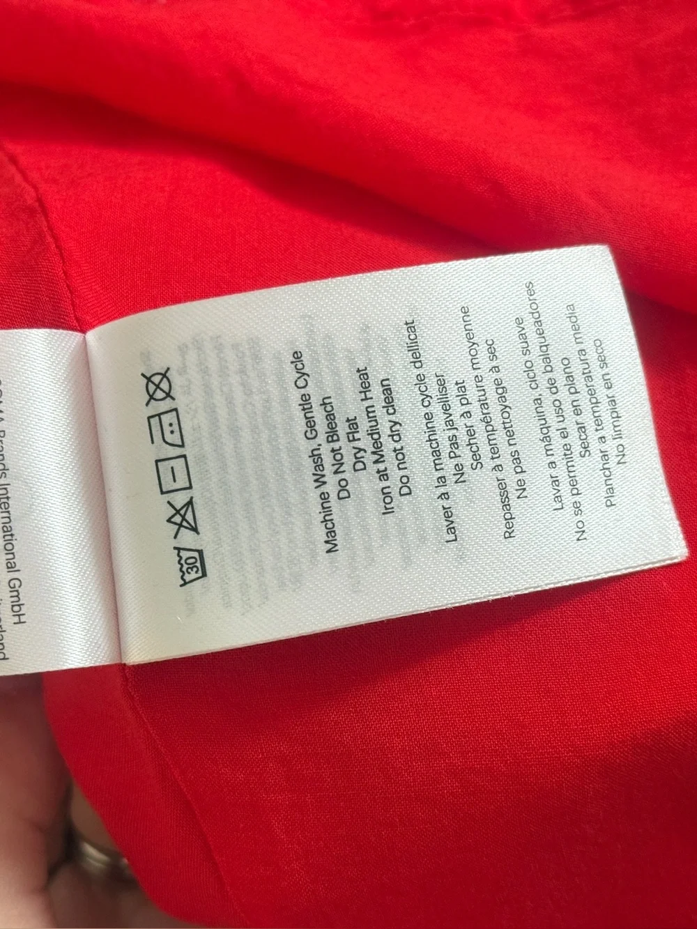 Farm Rio Red Linen Blend Dress - Picture 8 of 8